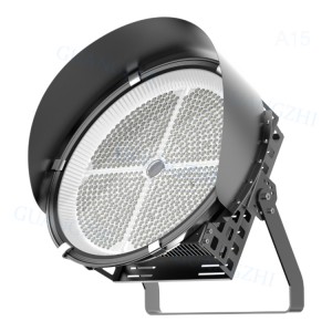 Economic Project Basketball Court Fin Round Black 300W-1000W Mast Light for Football Golf
