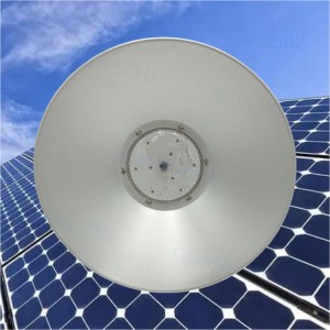 150Lm/W Aluminum LED Canopy Silver Shell High Bay Light Solar for Rainshed Station Garage