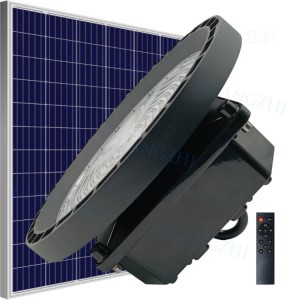 60W 100W 200W IP65 Outdoor Indoor Solar Lamp DC Power LED UFO Light for Warehouse Homes Garages